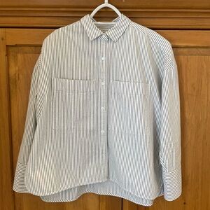 Striped Everlane Button Up Shirt